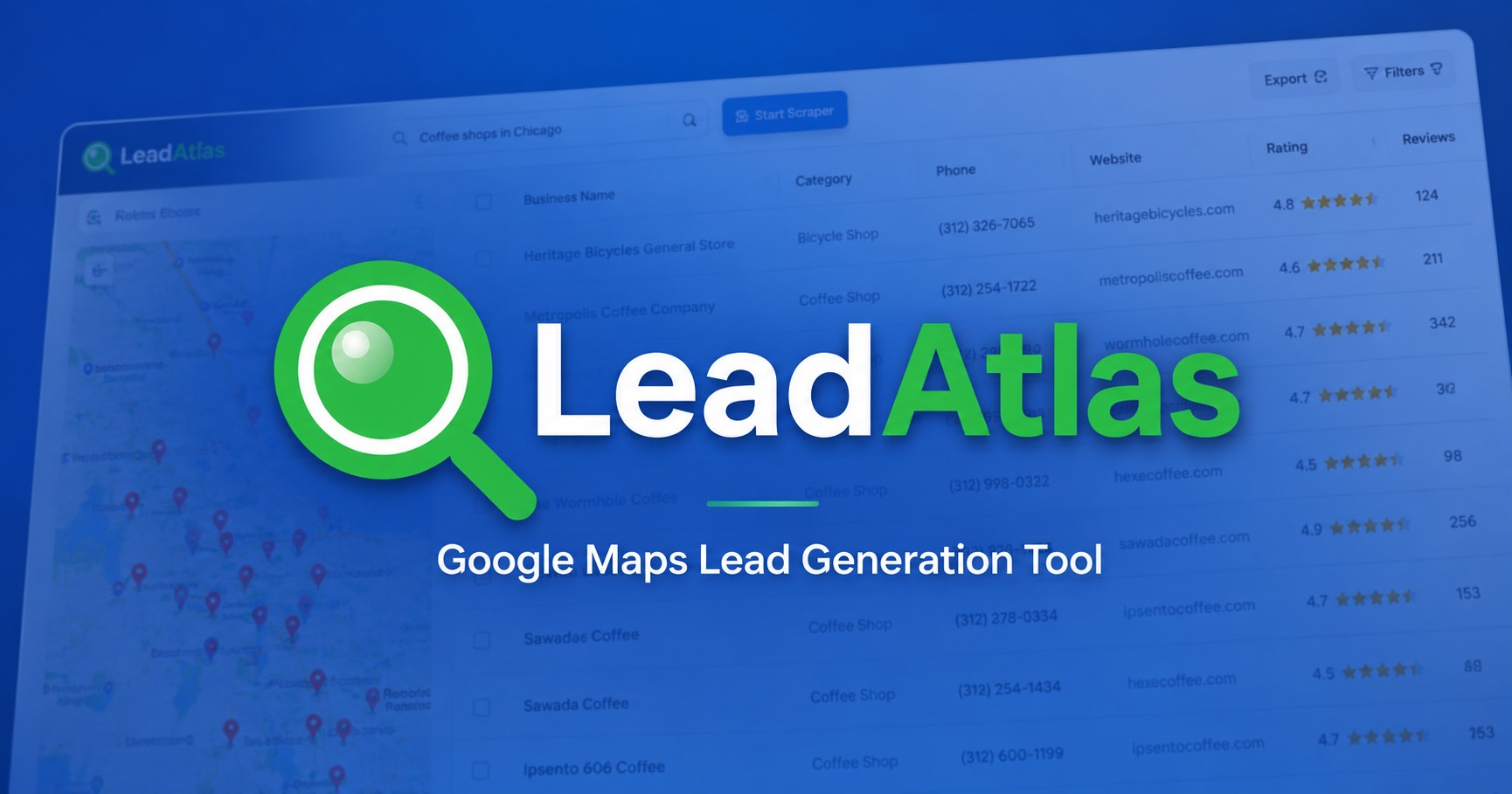 LeadAtlas – Google Maps Lead Generation Tool